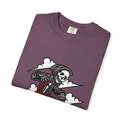Grim Reaper Skate Shirt - Skeleton Tee - Cool Skater Gift
