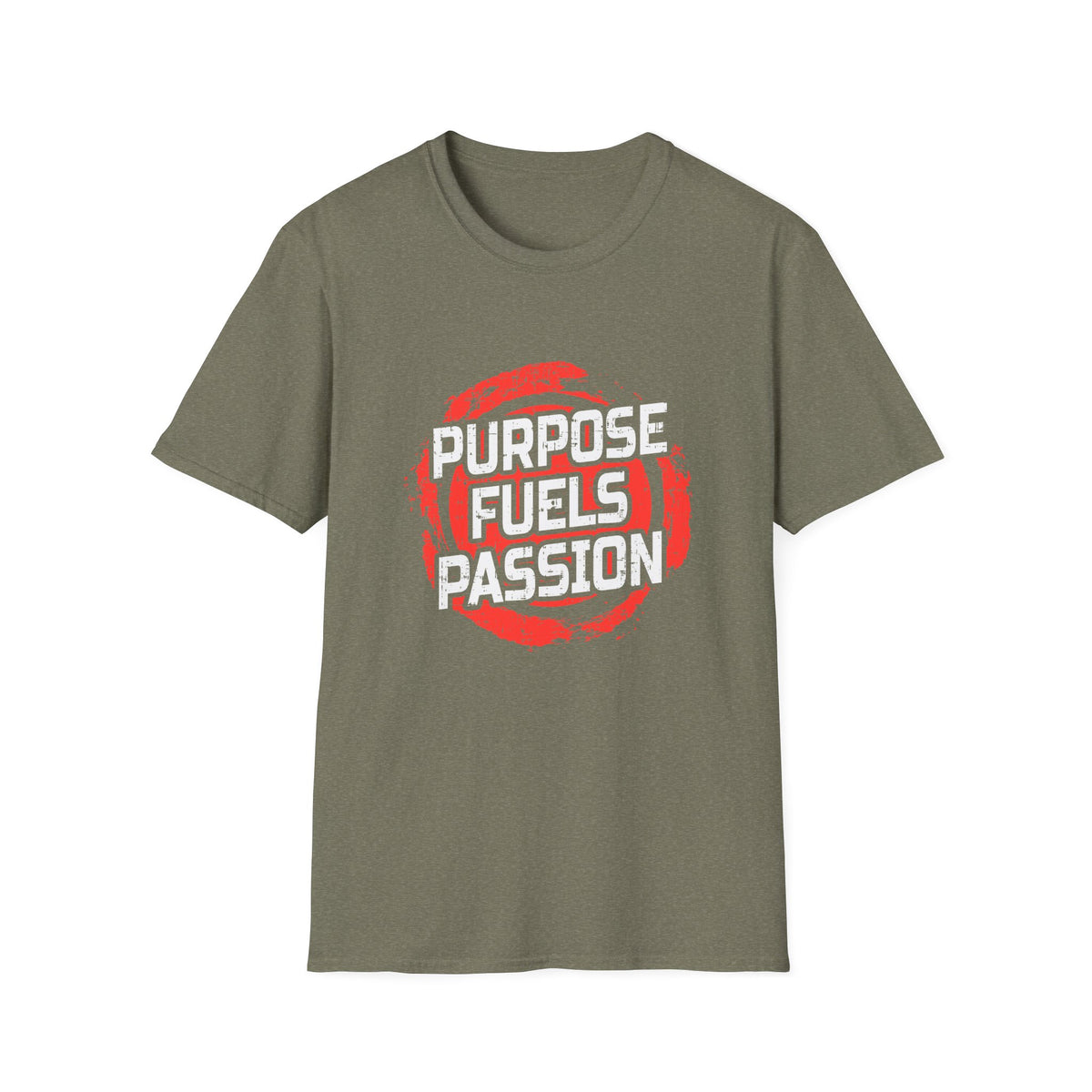 Purpose Fuels Passion Motivational Graphic Tee Statement