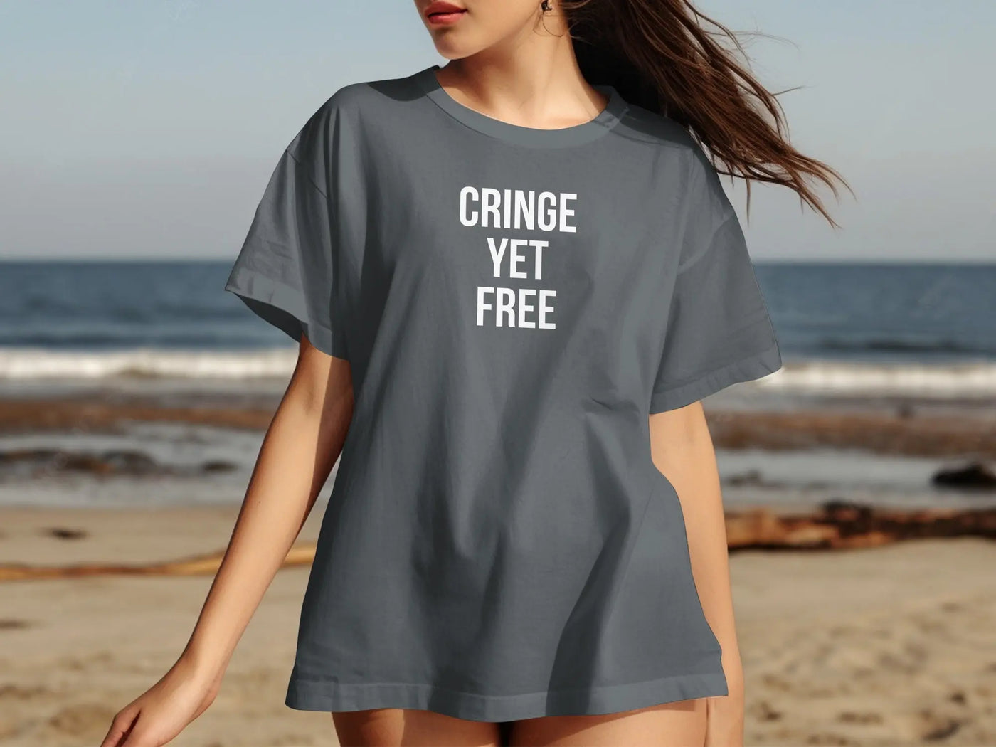 Cringe Yet Free Graphic Tee Casual Wear Shirt product