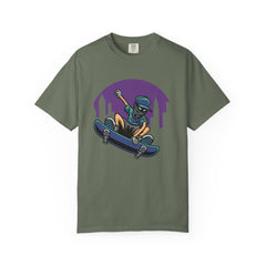 Cityscape Skateboarder Shirt - Urban Graphic Tee - Cool Gift