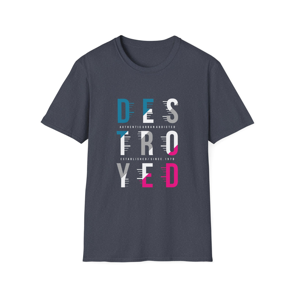 Destroyed Urban Graphic Tee - Authentic Distressed Streetwear