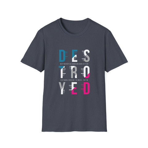 Destroyed Urban Graphic Tee - Authentic Distressed Streetwear