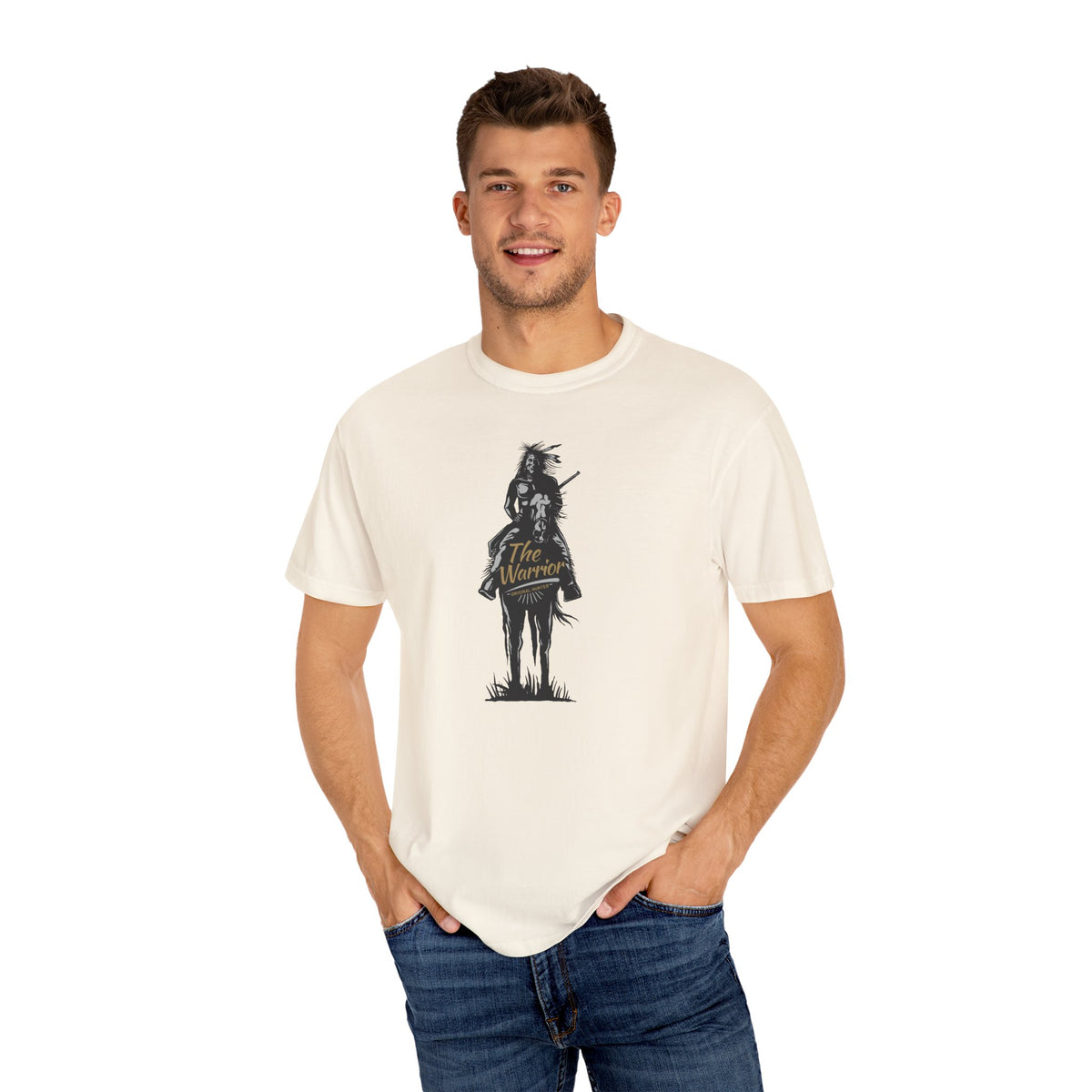 The Warrior Original Hunter with Horse Graphic T-Shirt