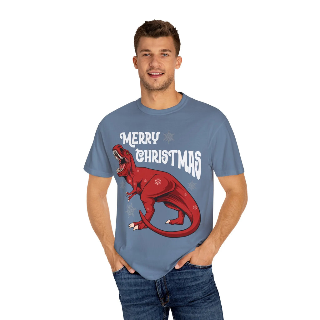 Christmas T Rex Tee - Funny Holiday Dinosaur Gift - Sinful Threads