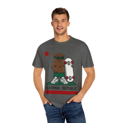 California Skateboard Bear Shirt - Cool Skater Tee for CA Fans
