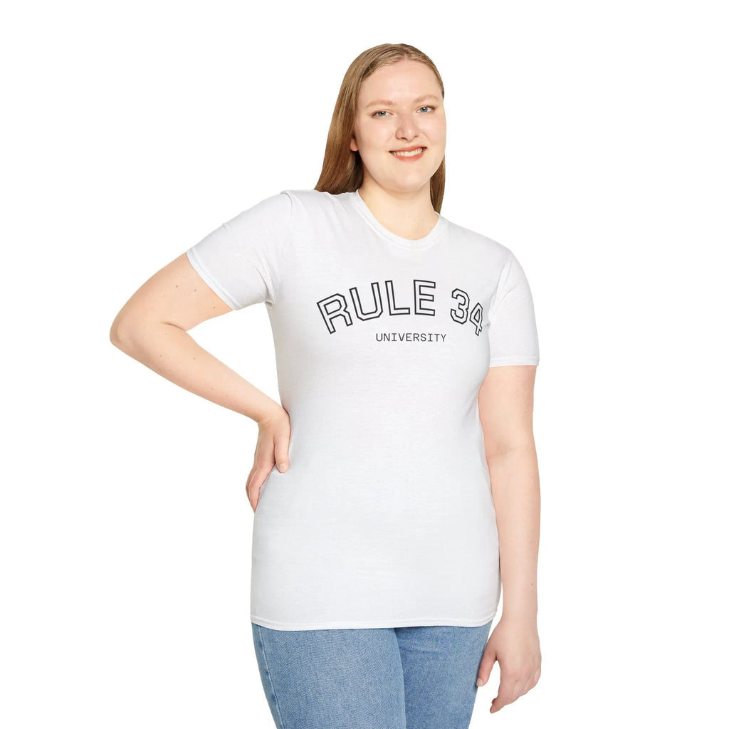 Rule 34 University Shirt - Funny Meme & Internet Culture Tee Printify