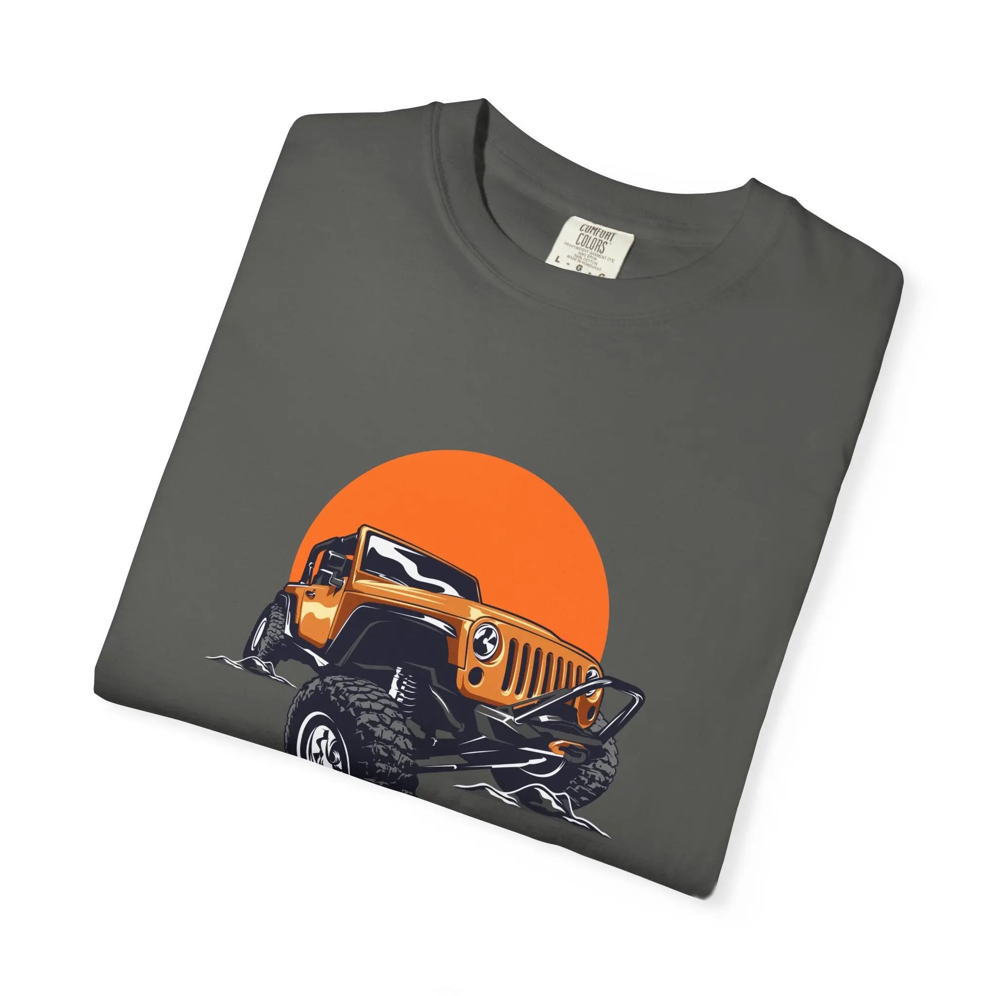 Adventurous Off Road Car Sunset Graphic Design T-Shirt - Sinful Threads