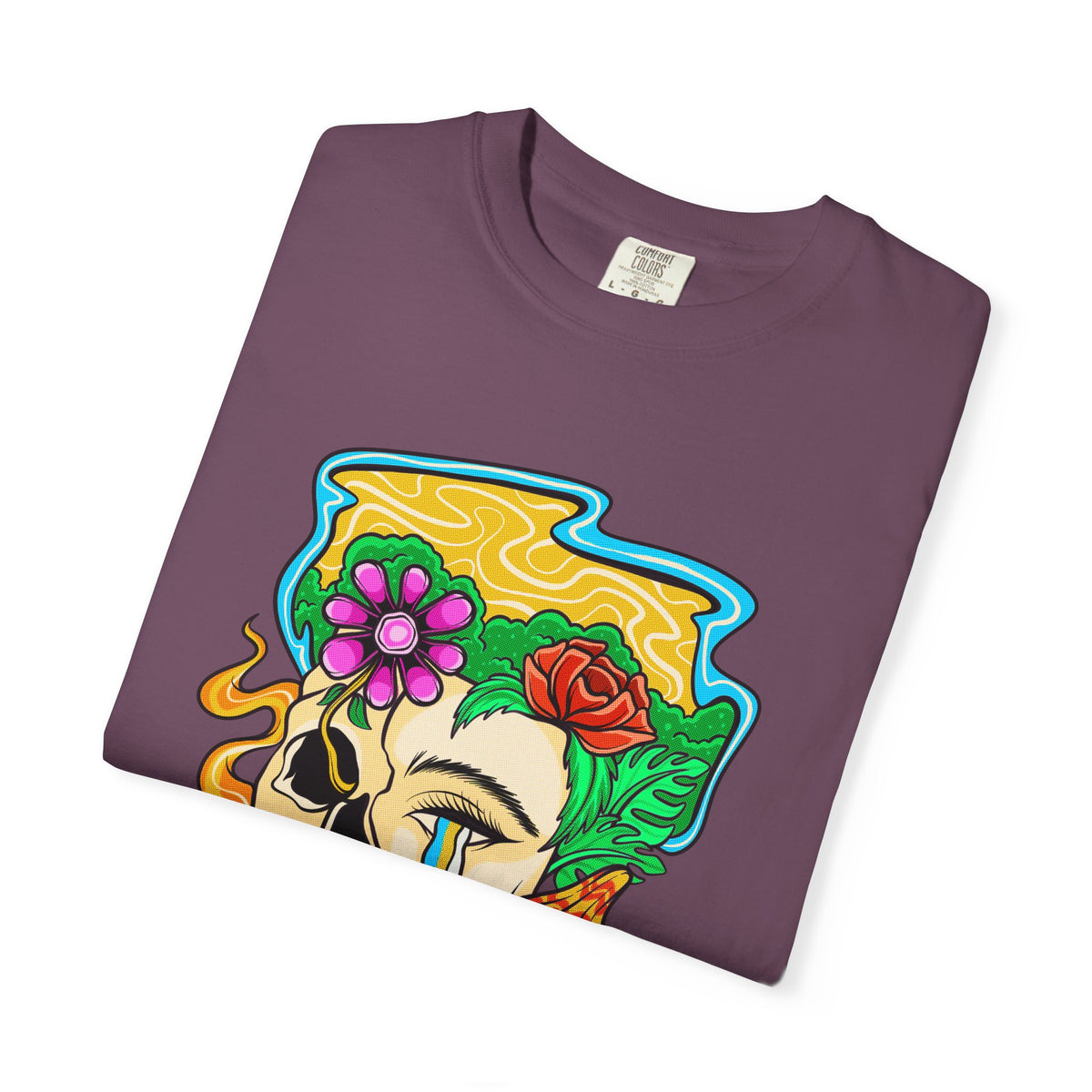 Floral Skull Shirt - Skeleton Graphic Tee - Artistic Gift