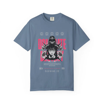 Gothic Skull Tee - Fearless Dark Anime Aesthetic Girl - Sinful Threads