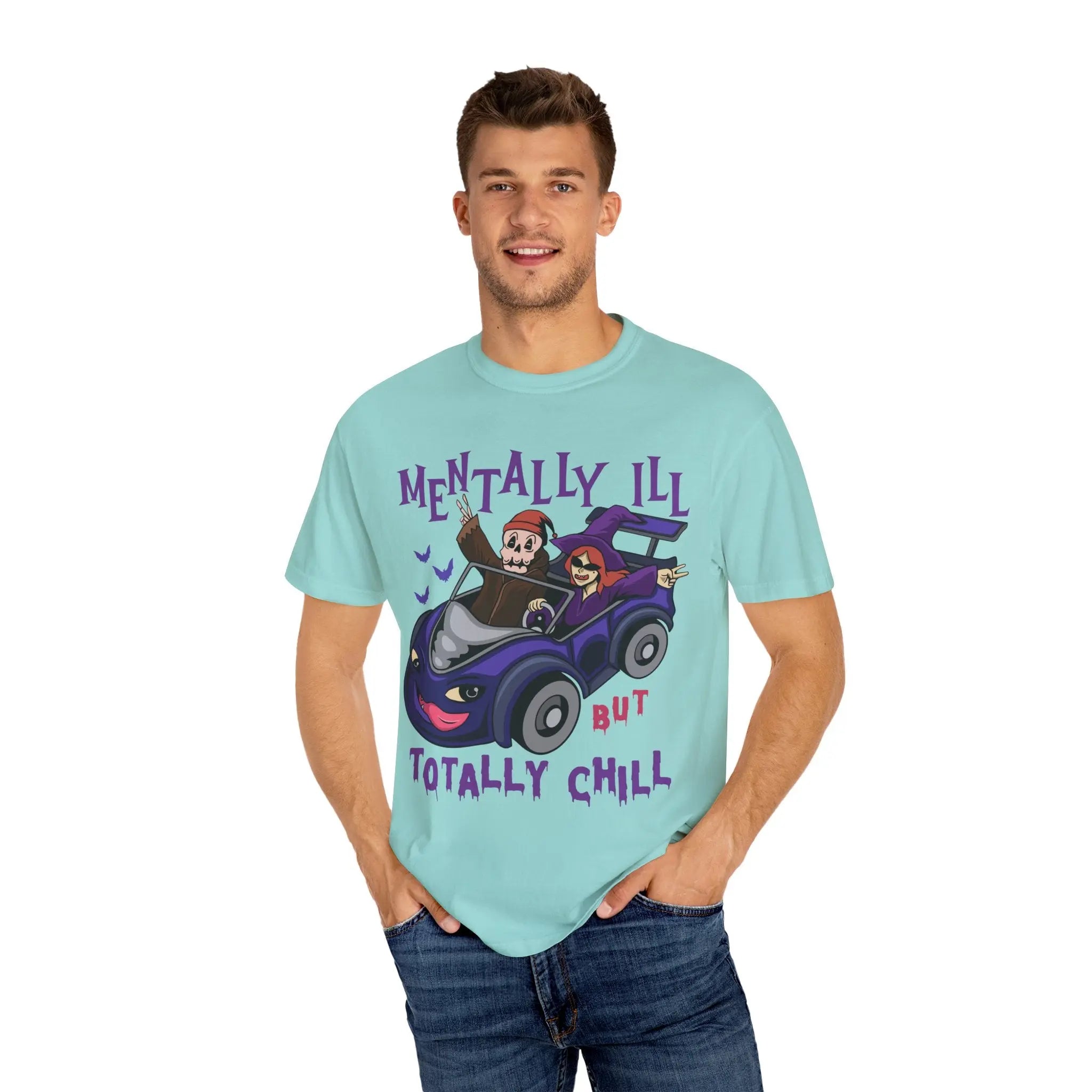 Mentally Ill Tee - Chill Halloween Funny Gift Shirt - Sinful Threads