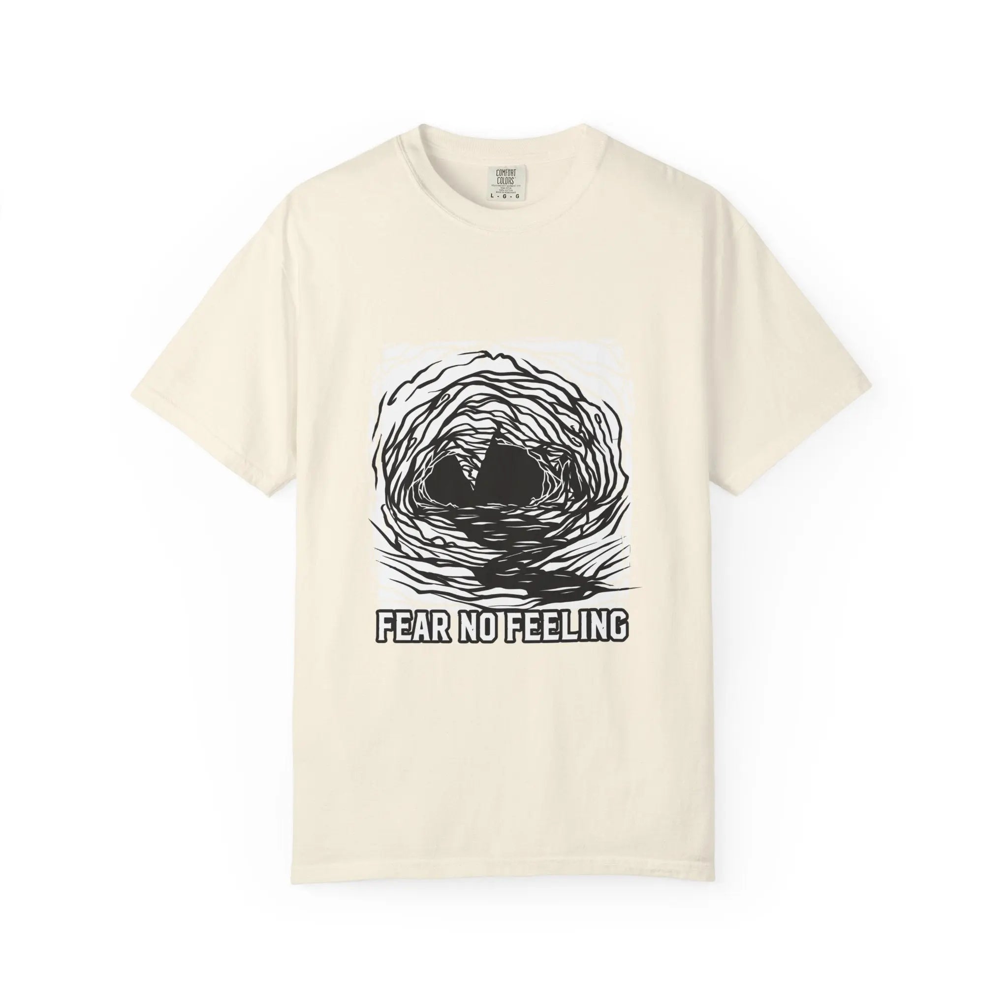 Fear No Feeling Artistic Design Graphic T-Shirt - Sinful Threads