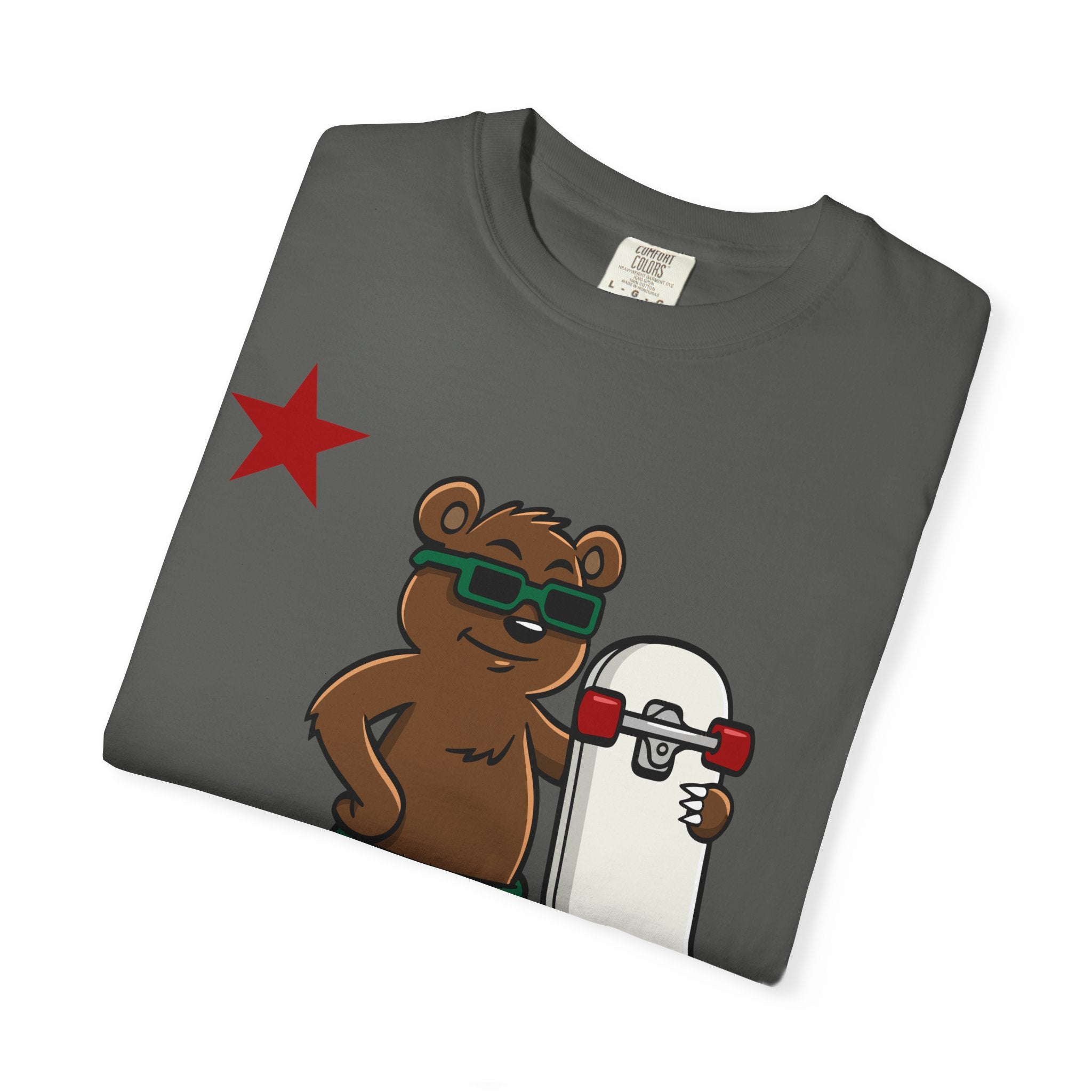 California Skateboard Bear Shirt - Cool Skater Tee for CA Fans - Sinful Threads