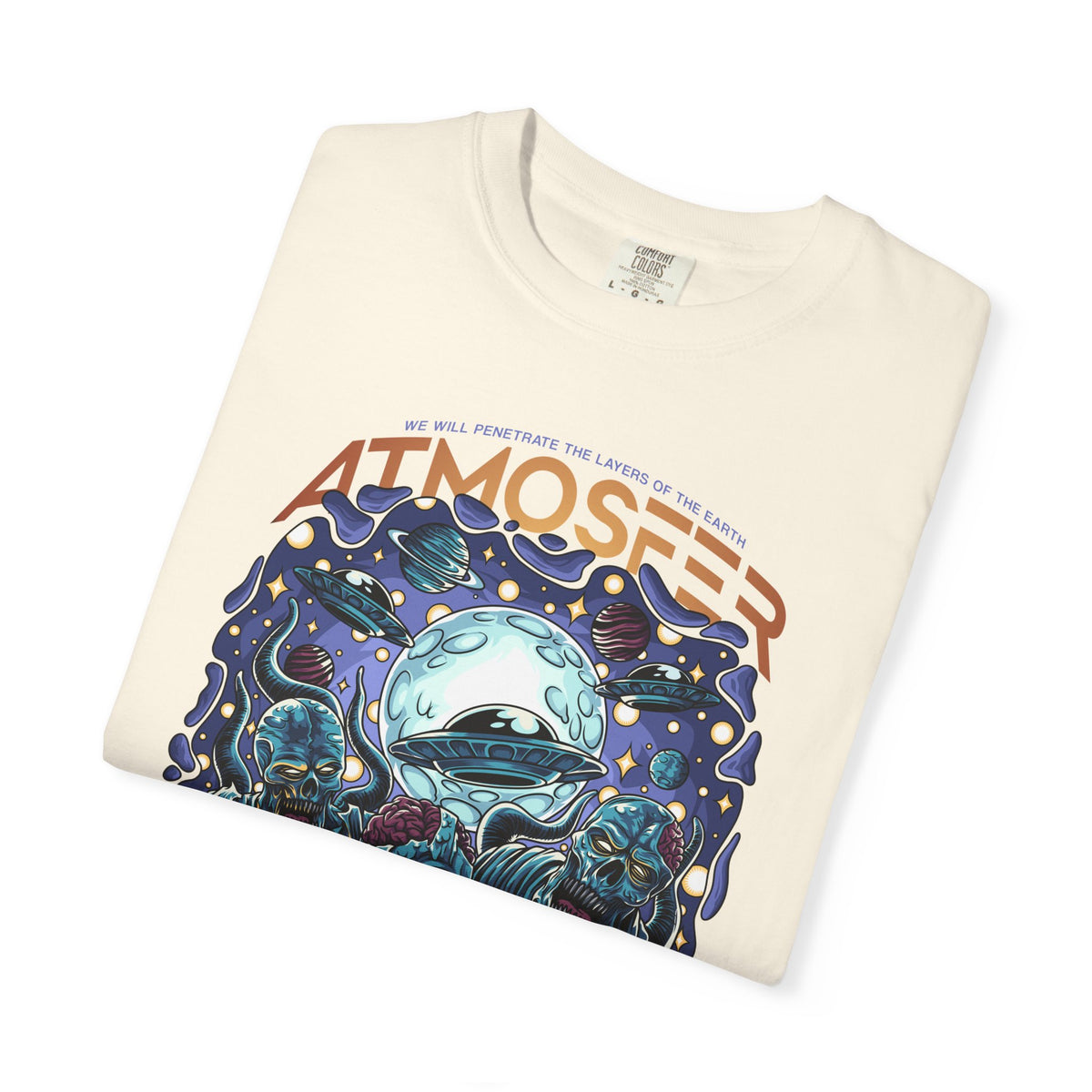 Alien Invasion Shirt - Skull Alien Tee - Sci-Fi Horror Top