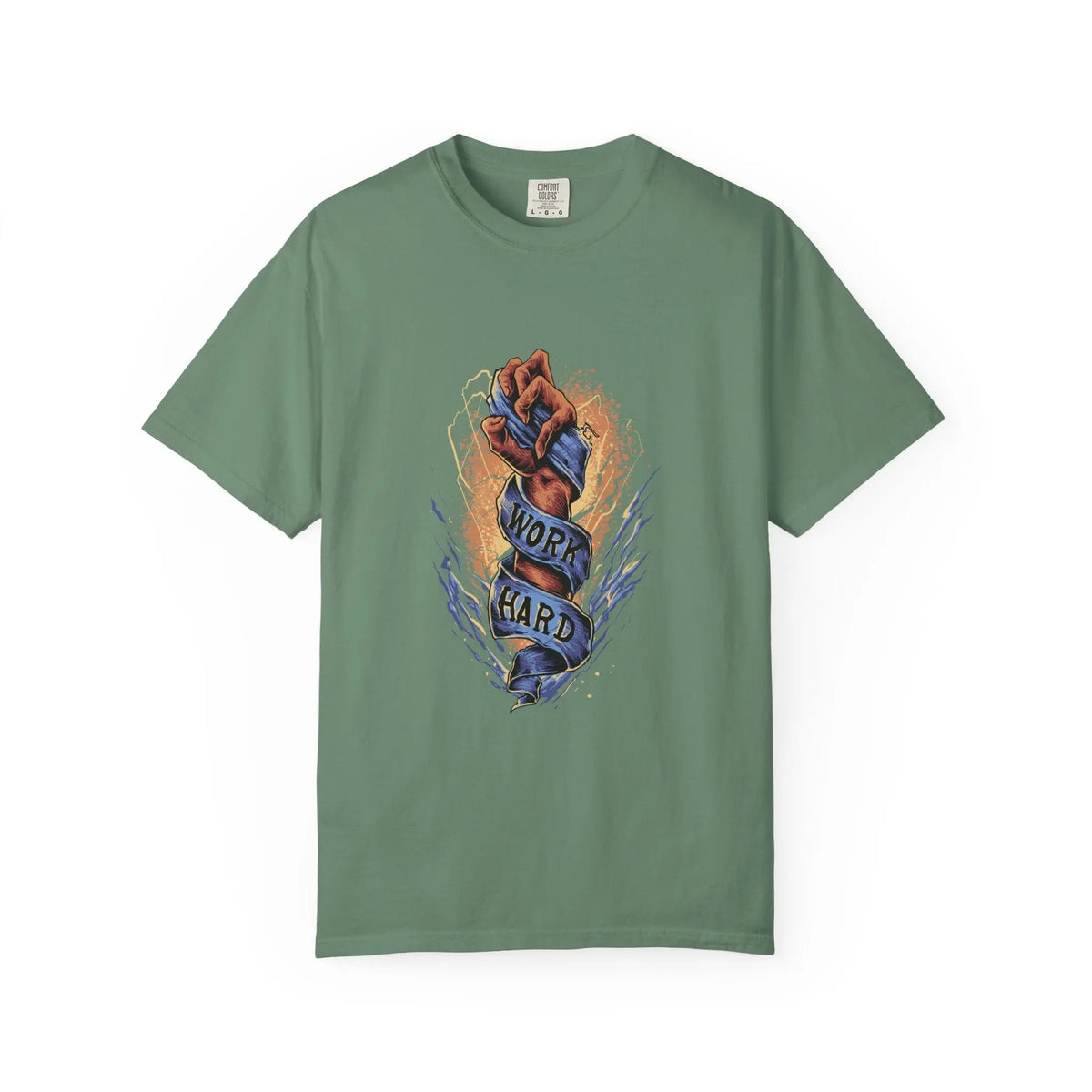 Work Hard Fist Illustration Graphic Design T-Shirt - Sinful Threads