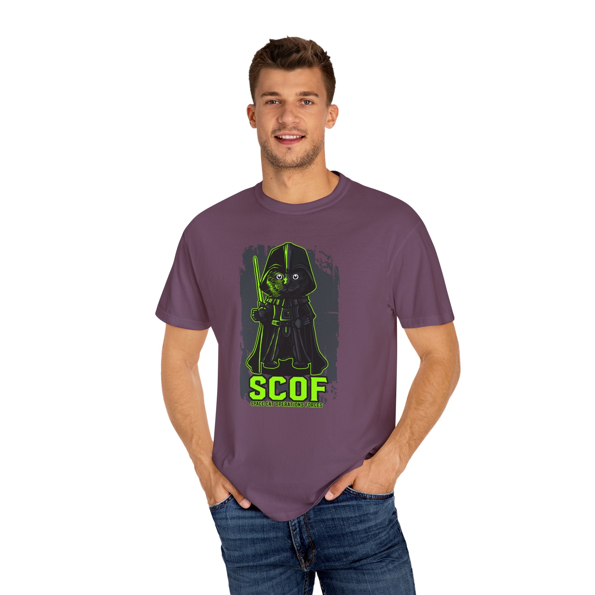 Galactic Cat Tee - Dark Lord - Sci-Fi Space Gift - Sinful Threads