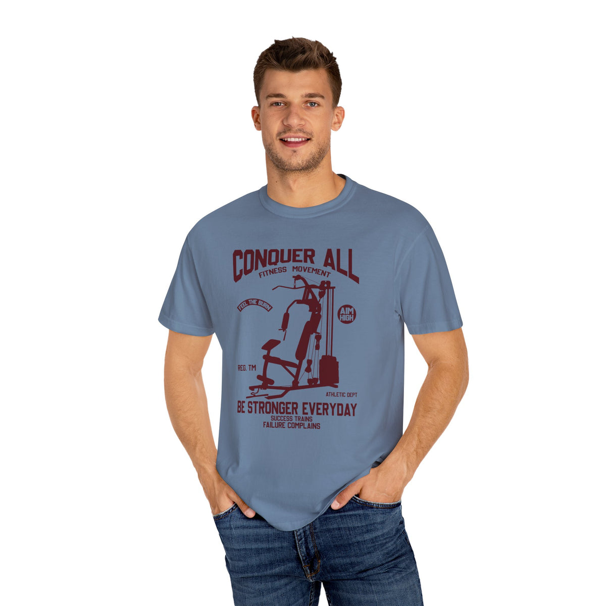 Conquer All Fitness Movement Gym Equipment T-Shirt