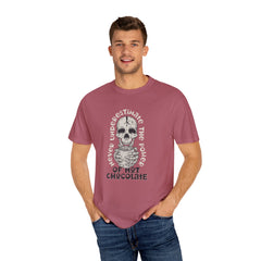 Spooky Skeleton Shirt - Hot Chocolate Humor - Funny Skull Tee