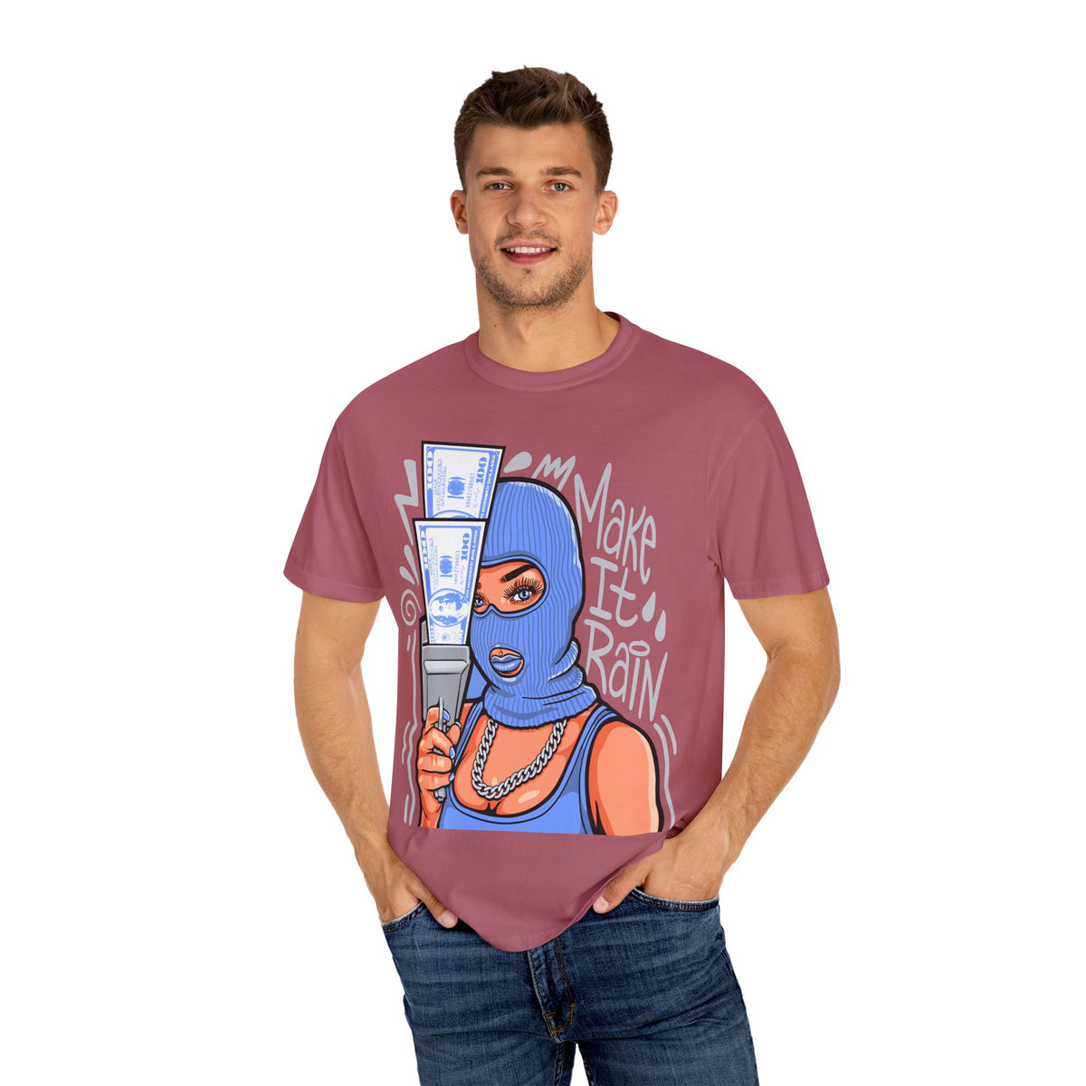 Money Gangster Shirt - Make It Rain Girl Tee for Hip Hop Fans