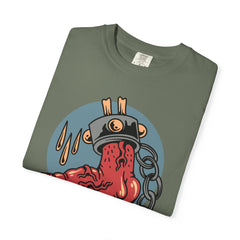 Monster Horror Tee - Creepy Halloween Shirt - Chains Graphic