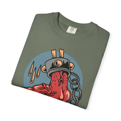 Monster Horror Tee - Creepy Halloween Shirt - Chains Graphic - Sinful Threads