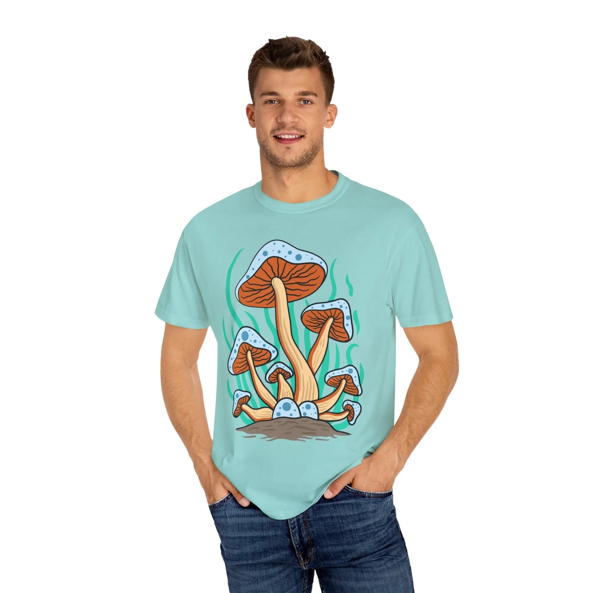 Groovy Mushroom Tee - Funky Forest Magic Fungi - Sinful Threads