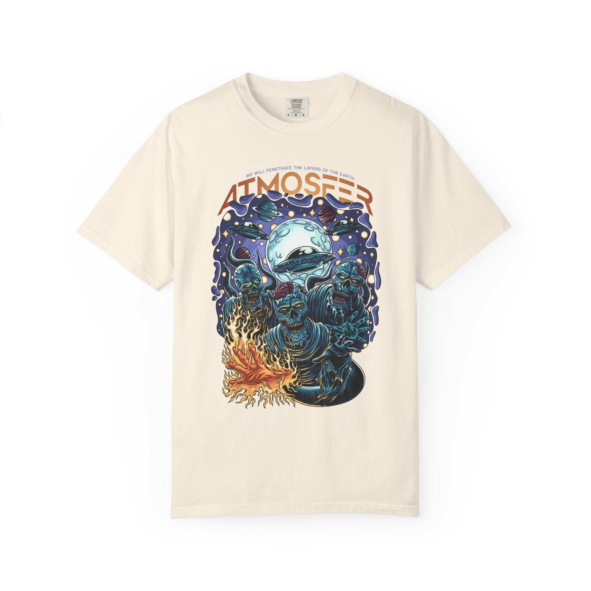 Alien Invasion Shirt - Skull Alien Tee - Sci-Fi Horror Top - Sinful Threads