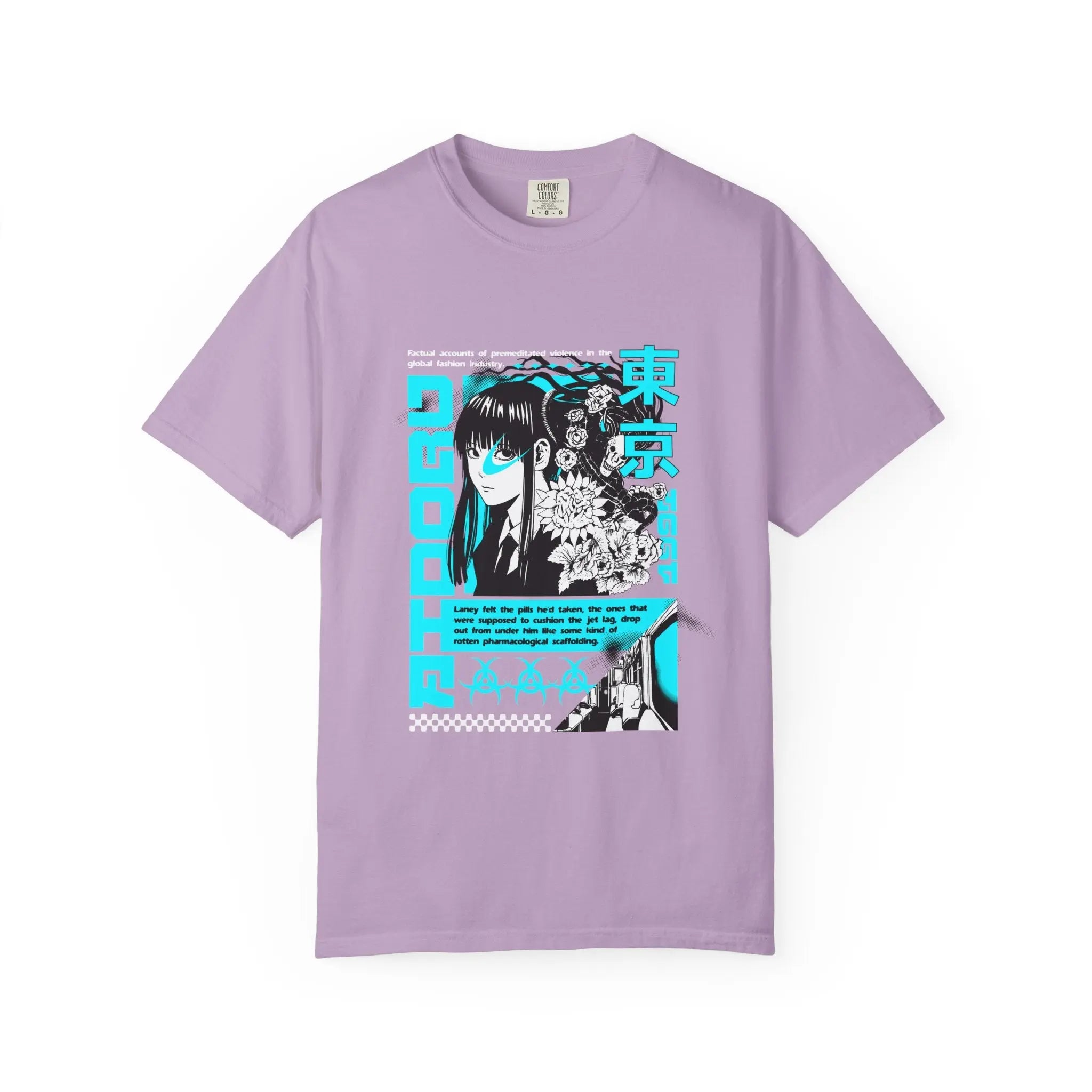 Anime Grunge Tee - Tokyo Y2K Vaporwave - Street Gift - Sinful Threads