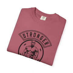 Stronger Everyday Fitness Motivation Graphic Design T-Shirt