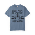 Look Mom No Spotter T-Shirt - Funny Gym Gift - Sinful Threads