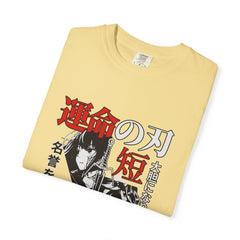 Anime Manga Tee - Black White Sword Design - Japan Gift