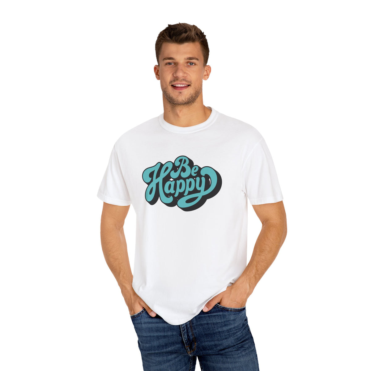 Happy Graphic Tee - Be Happy Shirt - Positive Vibes Gift