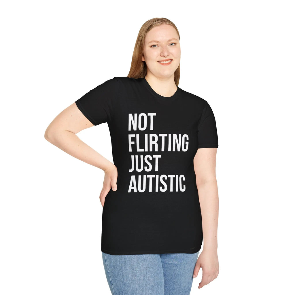 Not Flirting Just Autistic Shirt - Autism Awareness Apparel Printify