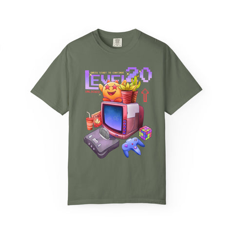 Retro Gaming Tee - Level 20 Pixel - 90s Birthday Gift