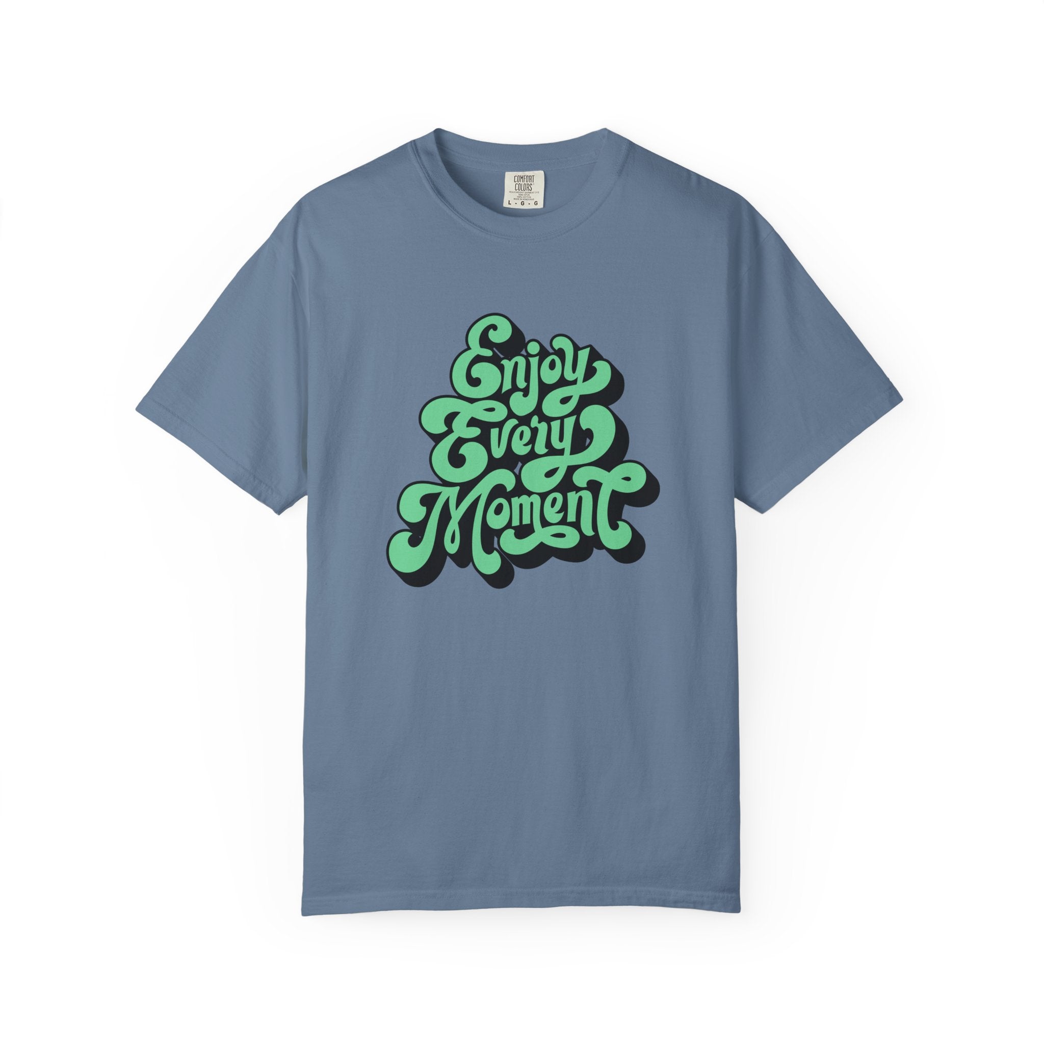 Groovy Graphic Tee - Enjoy Every Moment - Positive Vibe Gift - Sinful Threads
