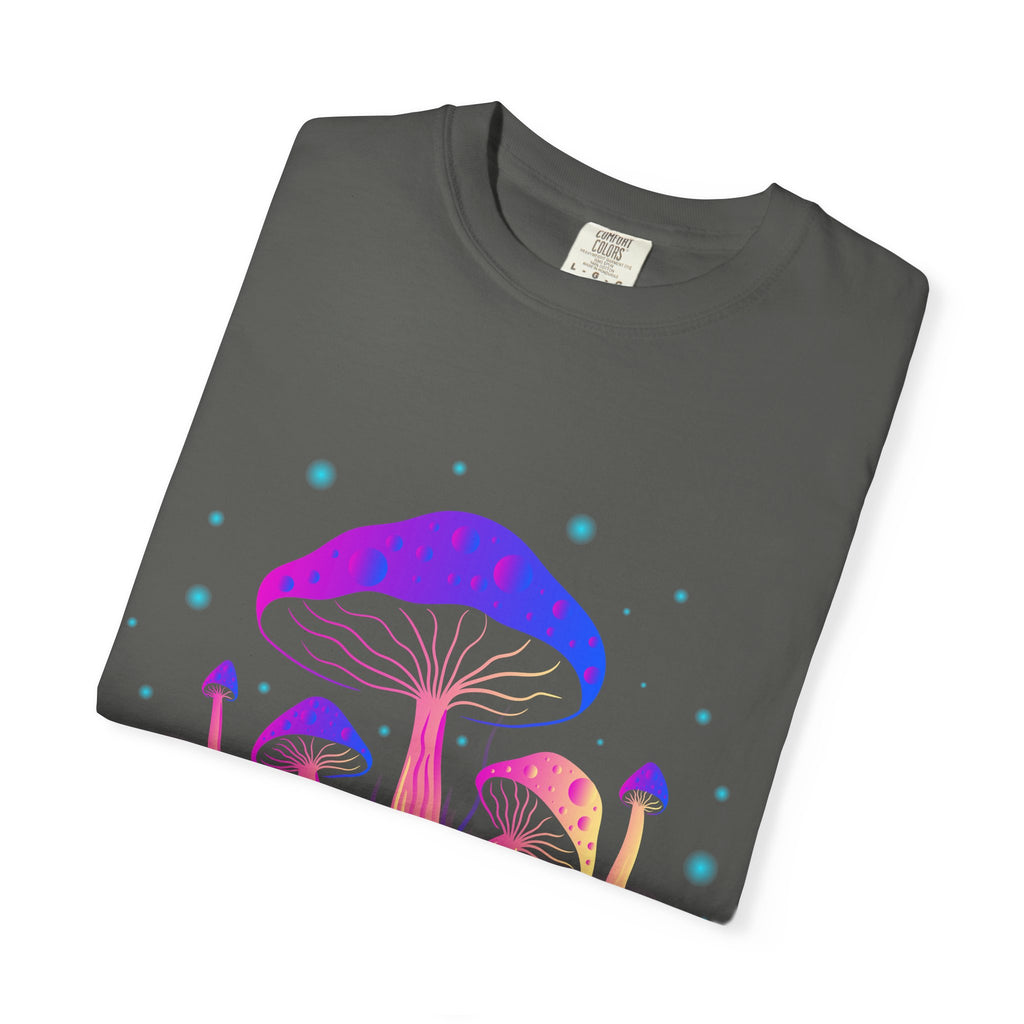 Psychedelic Mushroom Tee - Vibrant Trippy Fungi Art Gift - Sinful Threads