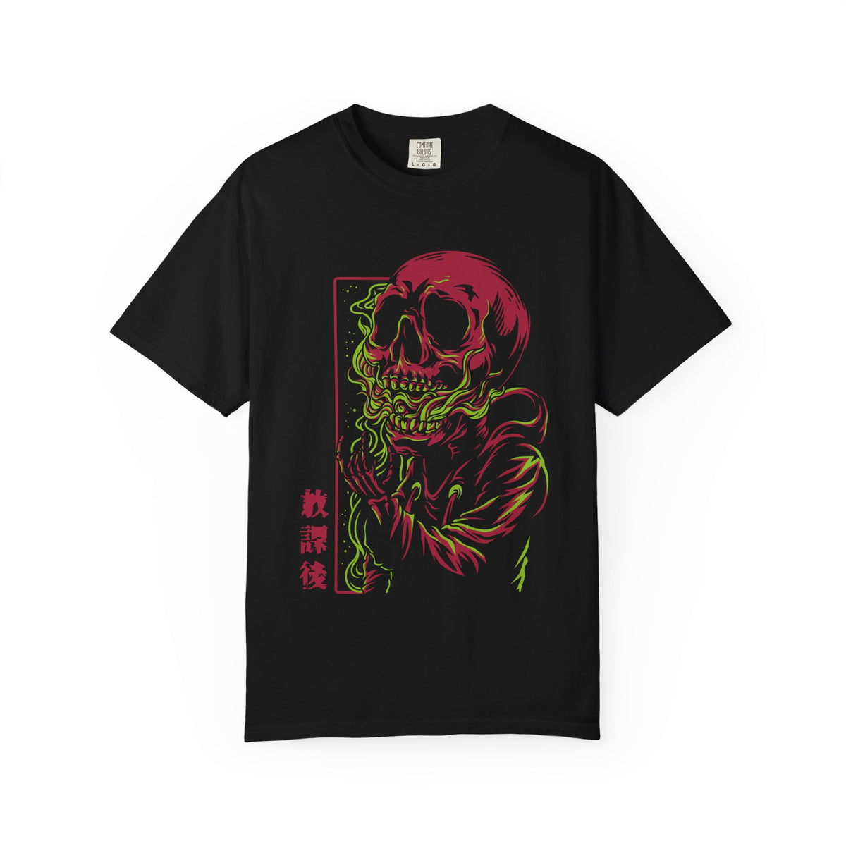 Skull Graphic Tee - Japanese Art Edgy Statement Shirt