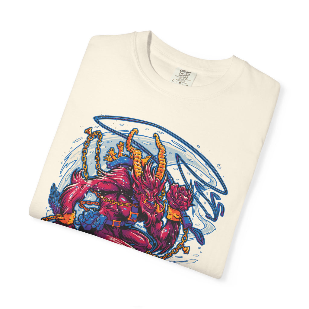 Krampus Christmas Tee - Naughty List Devil Folklore Design - Sinful Threads