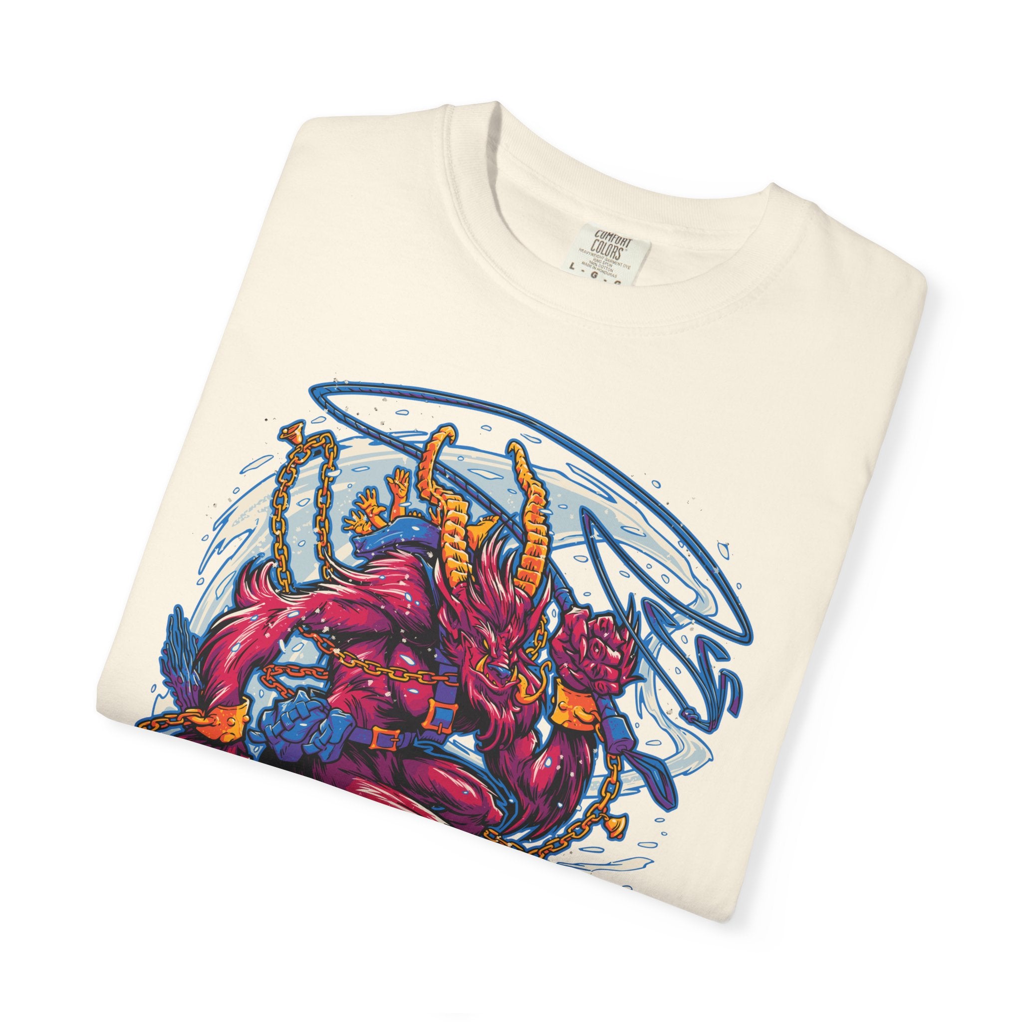 Krampus Christmas Tee - Naughty List Devil Folklore Design - Sinful Threads