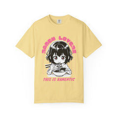 Ramen Lovers Tee - Romantic Anime Girl - Kawaii Gift