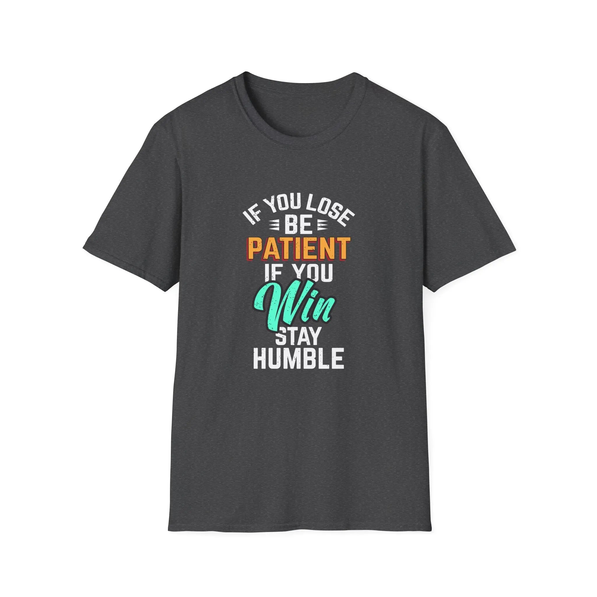 Patient Humble Mindset Shirt - Sports Character Wisdom Tee - Sinful Threads