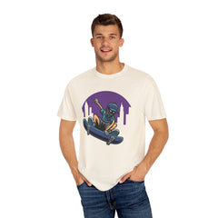 Cityscape Skateboarder Shirt - Urban Graphic Tee - Cool Gift