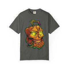 Pumpkin Skull Tee - Spooky Halloween Shirt for Horror Fans