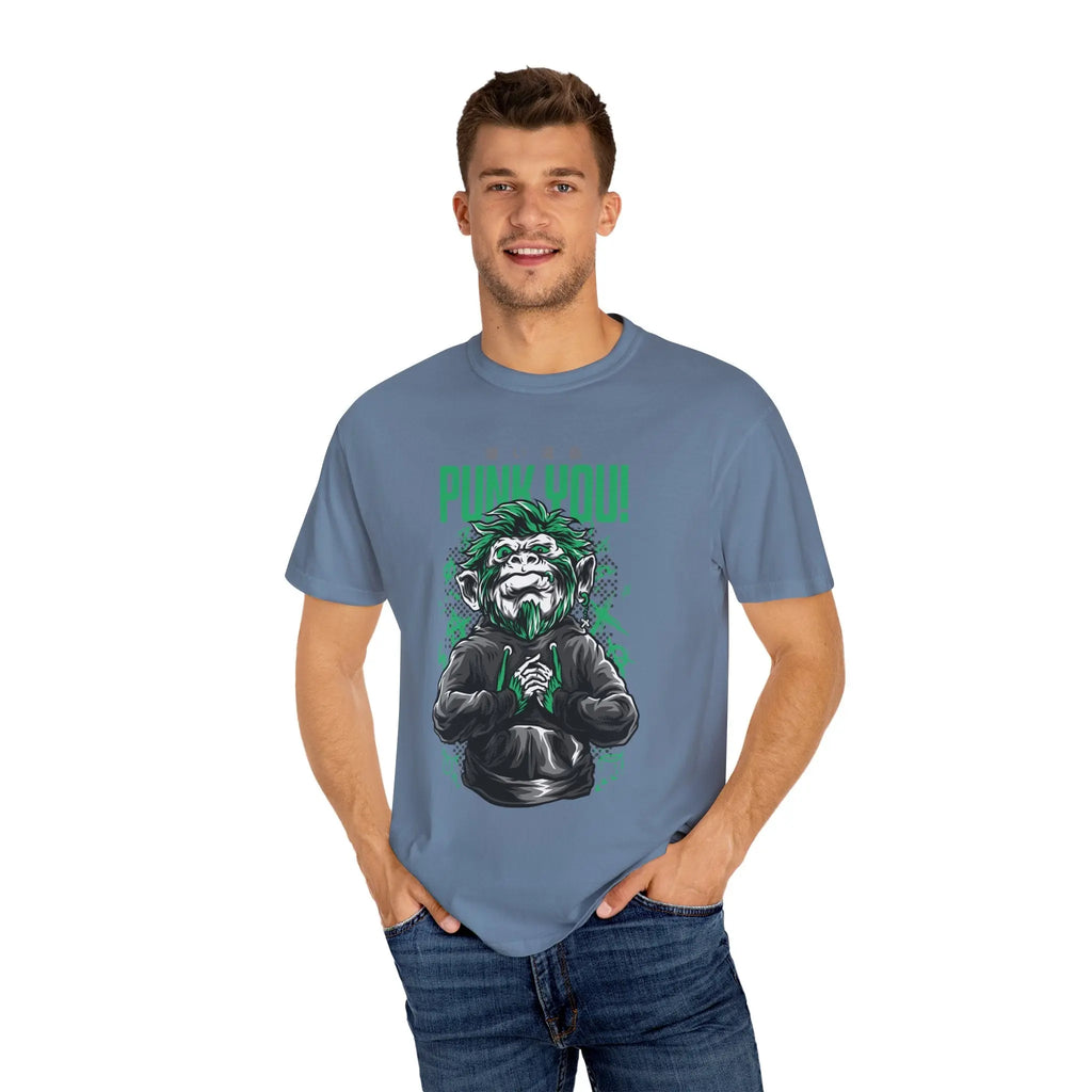 Distinctive Punk You Monkey Graphic Short Sleeve T-Shirt - Sinful Threads