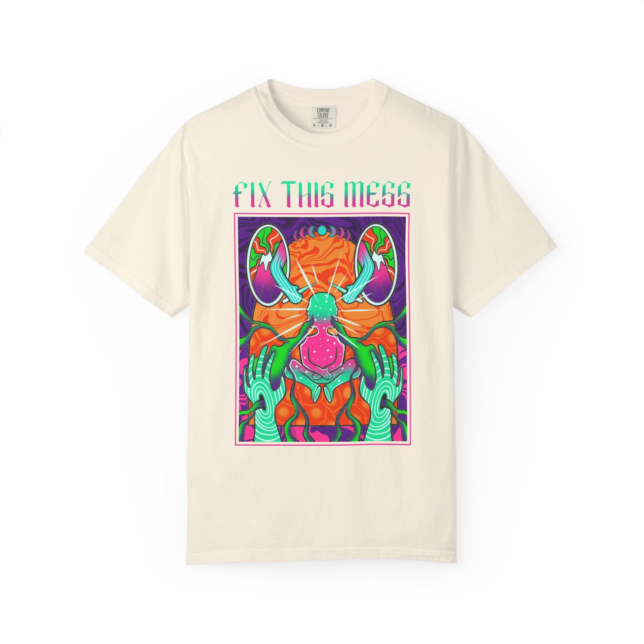 Psychedelic Art Tee - Trippy Design Tee - Surreal Art Gift - Sinful Threads
