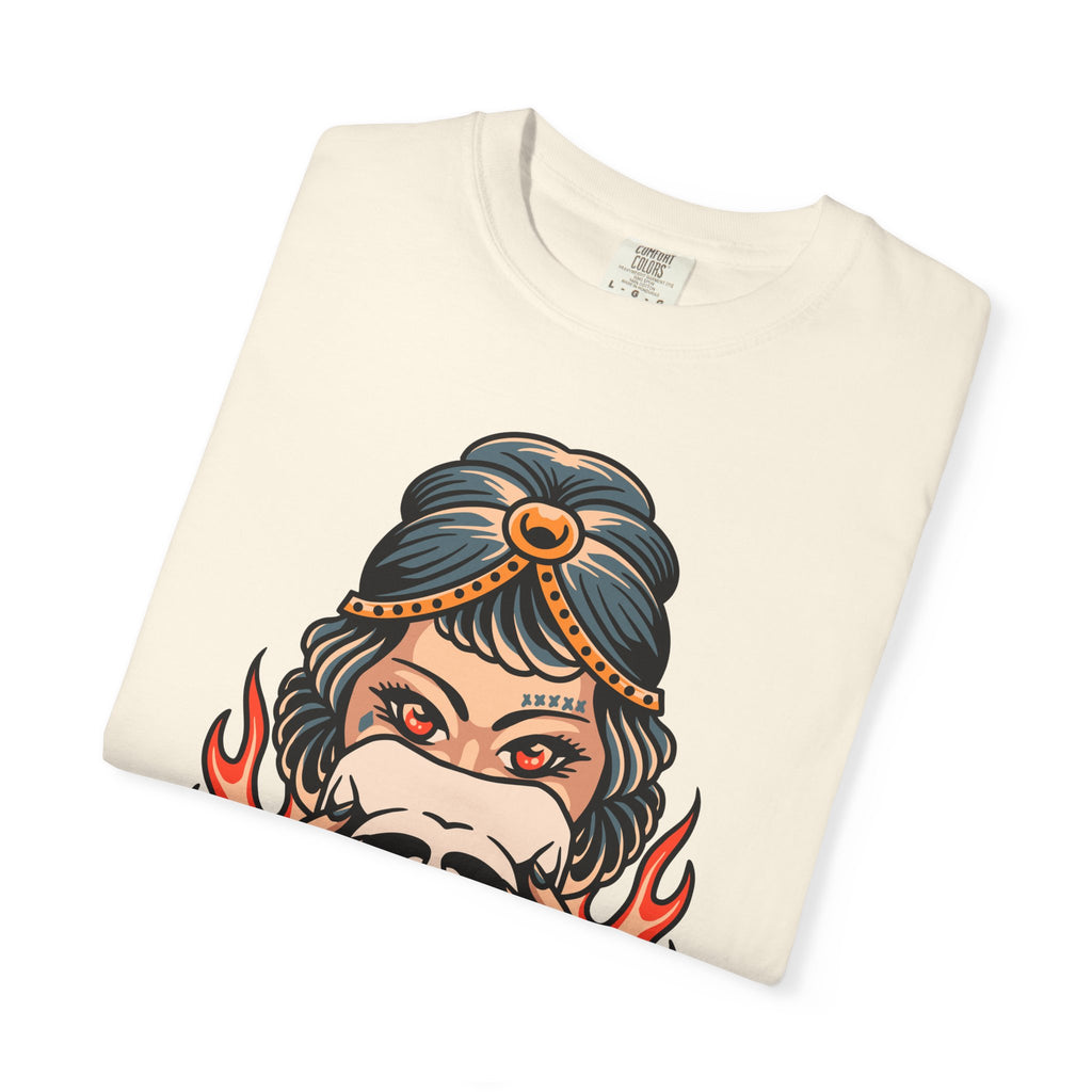 Traditional Tattoo Shirt - Fortune Teller Tee - Skull Graphic Top - Sinful Threads