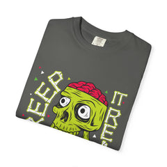 Funny Zombie Shirt - Keep It Real Tee - Brains Out Humor