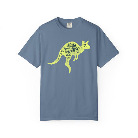 Kangaroo Silhouette with Mental Rules Greatness T-Shirt - Sinful Threads