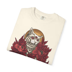 Occult Cat Tee - Weirdcore Ouija Shirt - Floral Graphic