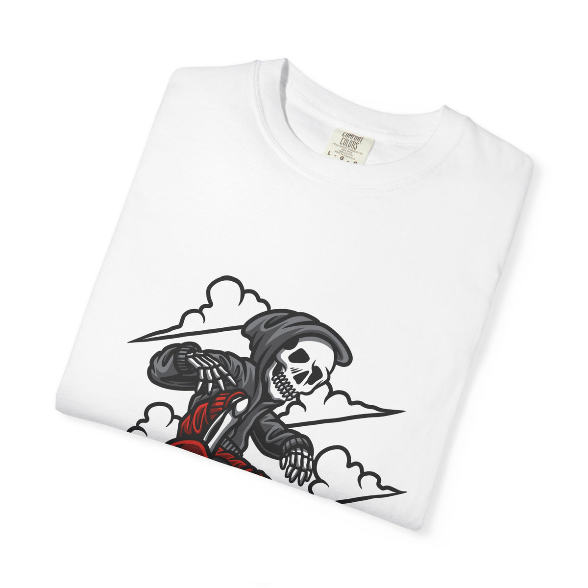 Grim Reaper Skate Shirt - Skeleton Tee - Cool Skater Gift