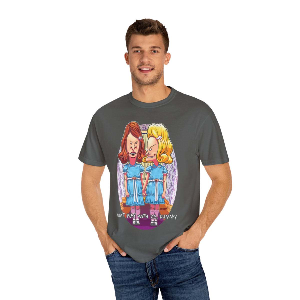 Beavis Butthead Shining Parody 90s Cartoon Horror Tee